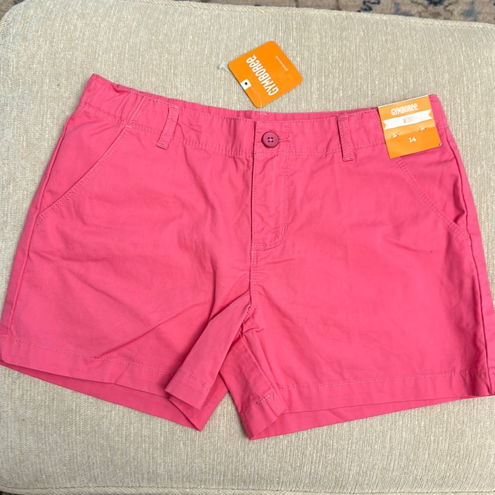 Gymboree Pink sz 14 cotton shorts BNWT
